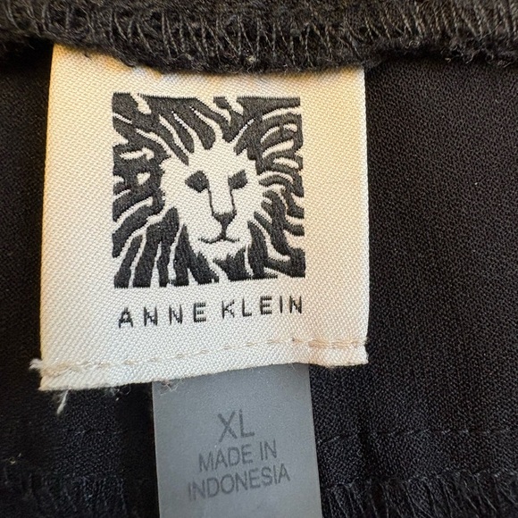 Anne Klein Black Slim pull on high rise Legging pants Elastic Waistband size XL - Picture 8 of 14